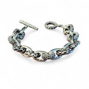 Dian Malouf Sterling Silver Toggle Bracelet